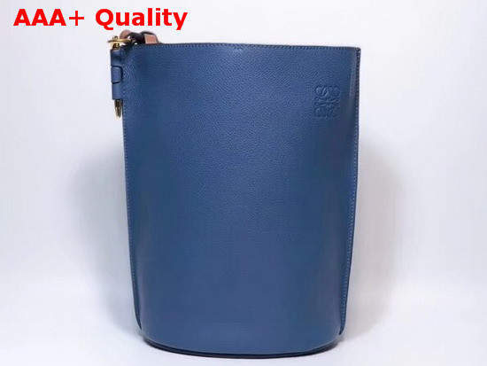 Loewe Gate Bucket Bag Varsity Blue Soft Grained Calf Replica