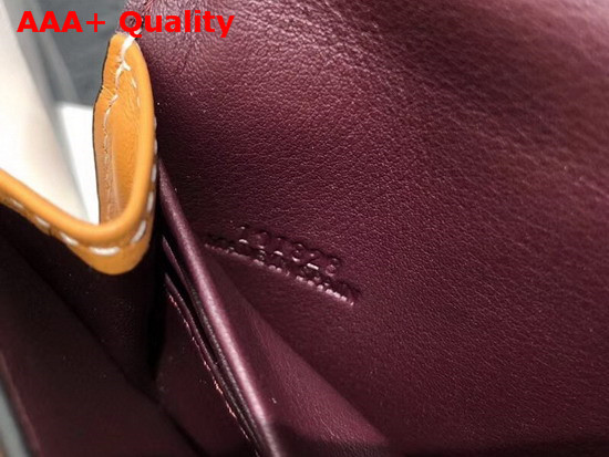 Loewe Gate Pochette Light Caramel Oxblood Smooth Calf Leather Replica