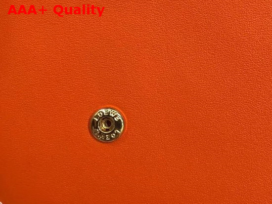 Loewe Gate Pochette Orange Oxblood Smooth Calf Leather Replica