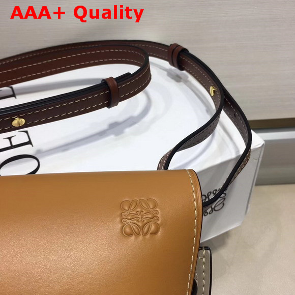 Loewe Gate Small Bag Brown and Grey Soft Natural Calfskin Replica