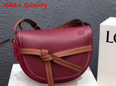 Loewe Gate Small Bag Wine Raspberry Soft Calf Leather Replica