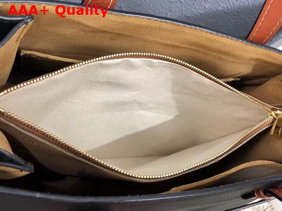 Loewe Gate Top Handle Bag Black Pecan Color Large Size Replica