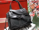 Loewe Gate Top Handle Mini Bag Black Soft Natural Calf Replica