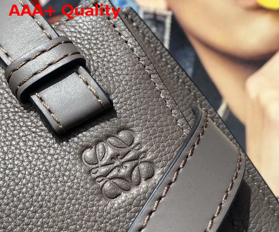 Loewe Gate Top Handle Mini Bag Dark Taupe Soft Grained Calf Replica