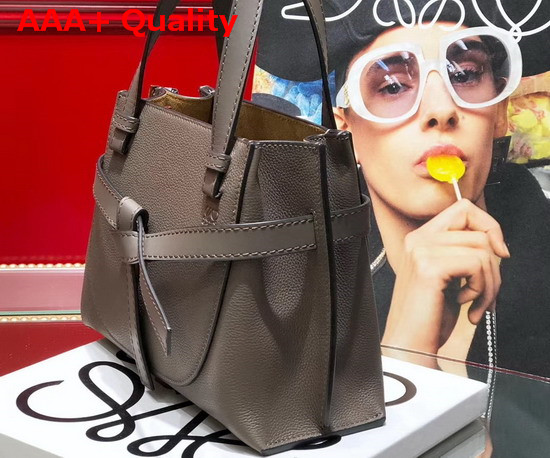 Loewe Gate Top Handle Mini Bag Dark Taupe Soft Grained Calf Replica