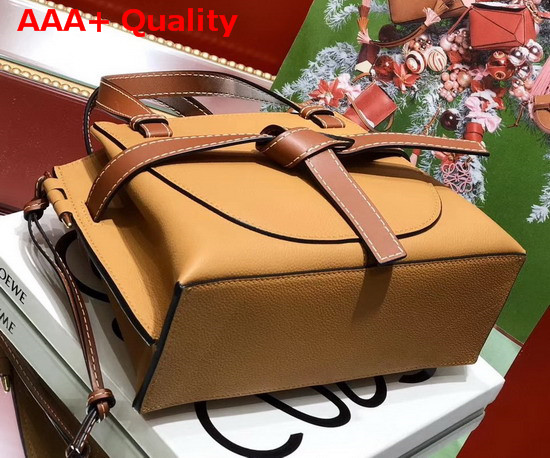 Loewe Gate Top Handle Mini Bag Light Caramel Soft Grained Calf Replica