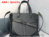 Loewe Gate Top Handle Small Bag Midnight Blue Soft Natural Calf Leather Replica