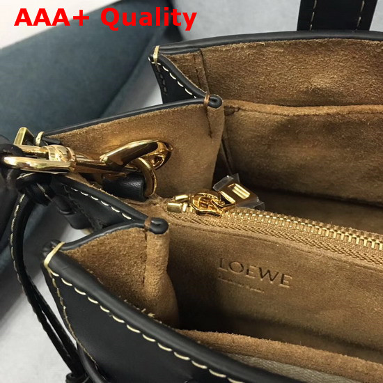 Loewe Gate Top Handle Small Bag Midnight Blue Soft Natural Calf Leather Replica