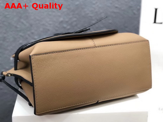 Loewe Gate Top Handle Small Bag Mocca Black Soft Grained Calf Replica