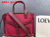 Loewe Gate Top Handle Small Bag Raspberry Wine Soft Grained Calf Leather Replica