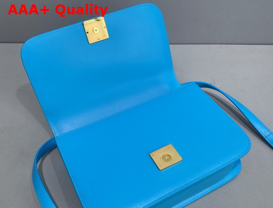 Loewe Goya Bag in Silk Calfskin Cyan Replica