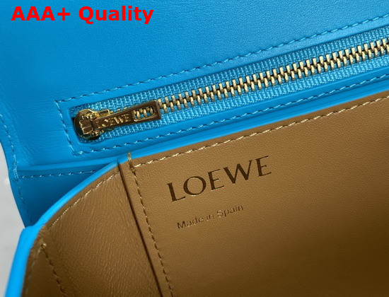 Loewe Goya Bag in Silk Calfskin Cyan Replica