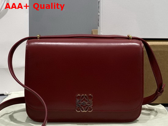 Loewe Goya Bag in Silk Calfskin Deep Red Replica