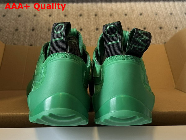 Loewe Grip Sneaker in Calfskin Suede Jungle Green Replica