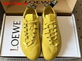 Loewe Grip Sneaker in Calfskin Suede Yellow Sunshine Replica