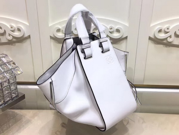 Loewe Hammock Bag in White Calfskin For Sale