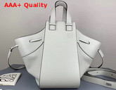 Loewe Hammock Drawstring Medium Bag in White Nappa Calf Replica