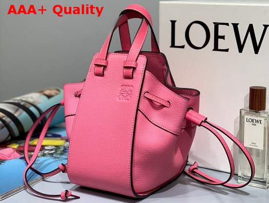 Loewe Hammock Drawstring Mini Bag Pink Soft Grained Calf Replica