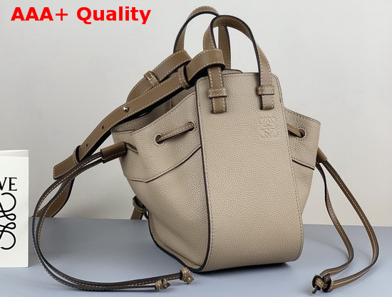 Loewe Hammock Drawstring Mini Bag Sand Mink Color Soft Grained Calf Replica