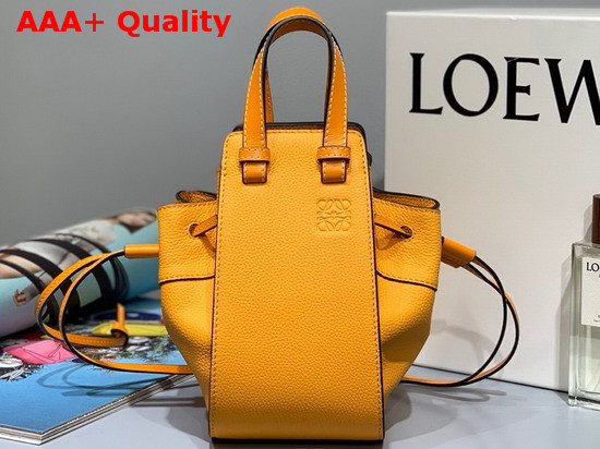 Loewe Hammock Drawstring Mini Bag Yellow Soft Grained Calf Replica