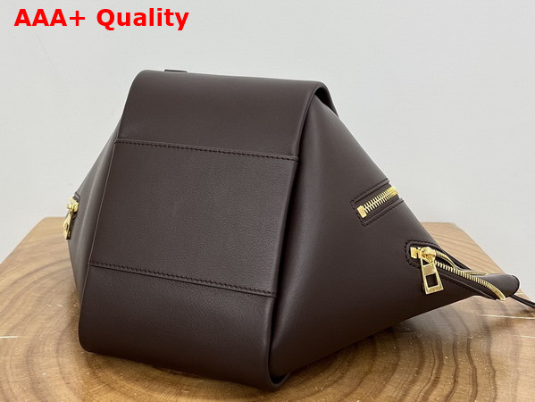 Loewe Hammock Flip Bag in Dark Chestnut Classic Calfskin Replica