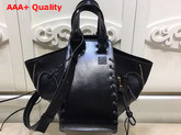 Loewe Hammock Laced Small Bag Black Calfskin Replica