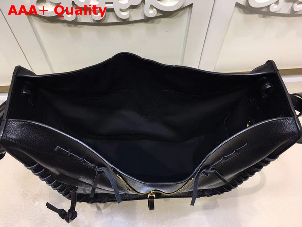 Loewe Hammock Laced Small Bag Black Calfskin Replica