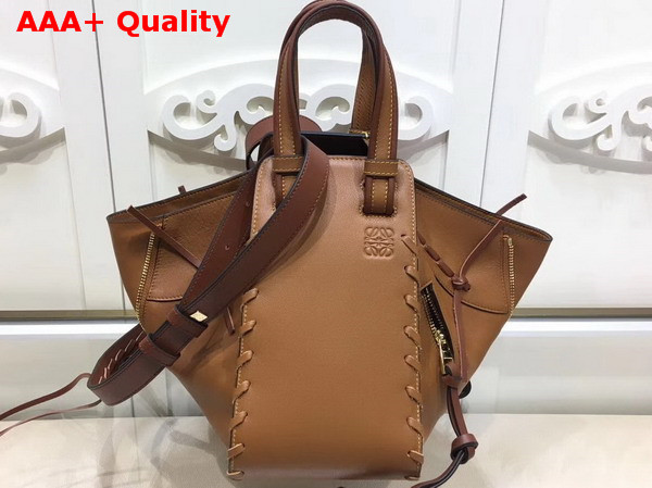 Loewe Hammock Laced Small Bag Tan Calfskin Replica