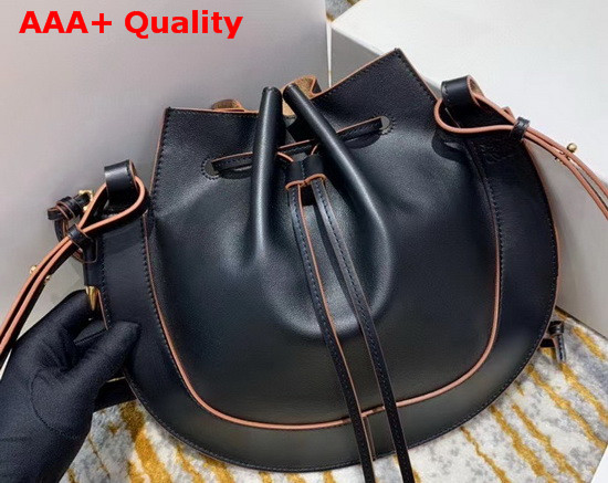 Loewe Horseshoe Bag in Black Nappa Calf Replica