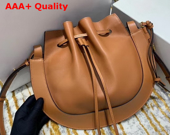 Loewe Horseshoe Bag in Tan Nappa Calf Replica