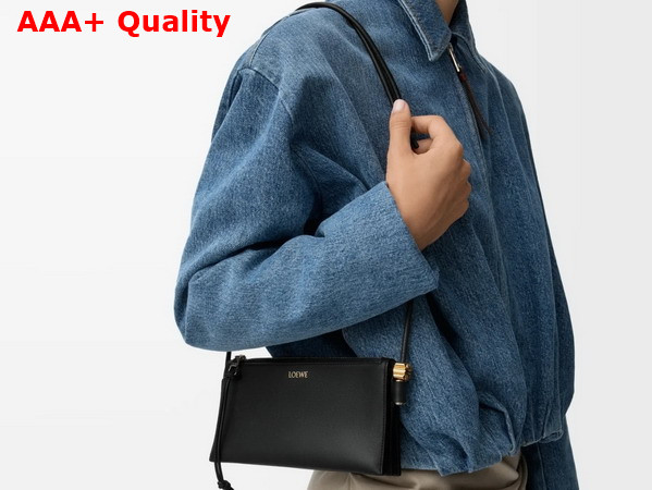 Loewe Joya Pouch in Nappa Calfskin Black Replica