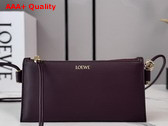 Loewe Joya Pouch in Nappa Calfskin Dark Burgundy Replica