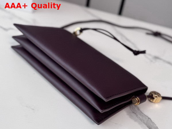 Loewe Joya Pouch in Nappa Calfskin Dark Burgundy Replica