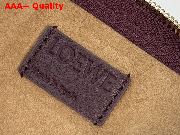 Loewe Joya Pouch in Nappa Calfskin Dark Burgundy Replica