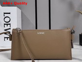 Loewe Joya Pouch in Nappa Calfskin Mocha Replica
