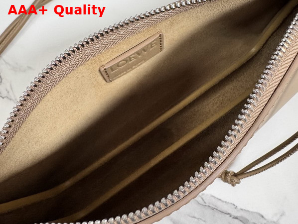 Loewe Joya Pouch in Nappa Calfskin Mocha Replica