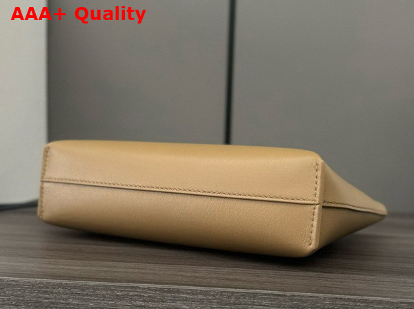 Loewe Knot T Pouch in Shiny Nappa Calfskin Oak and Black Replica