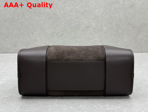 Loewe Large Amazona 180 Bag in Suede Dark Chestnut Replica