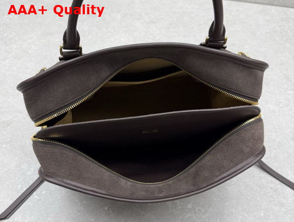 Loewe Large Amazona 180 Bag in Suede Dark Chestnut Replica