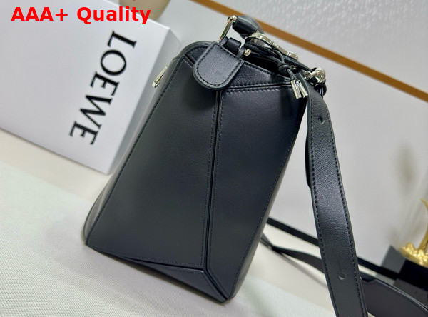 Loewe Large Featherlight Puzzle Bag in Black Nappa Lambskin Replica