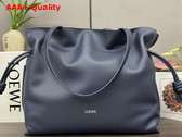 Loewe Large Flamenco Clutch in Abyss Blue Nappa Calfskin Replica