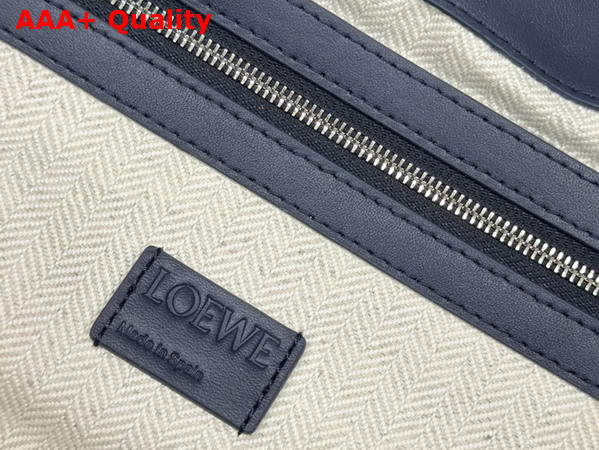 Loewe Large Flamenco Clutch in Abyss Blue Nappa Calfskin Replica