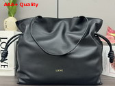 Loewe Large Flamenco Clutch in Black Nappa Calfskin Replica
