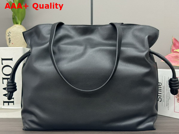 Loewe Large Flamenco Clutch in Black Nappa Calfskin Replica