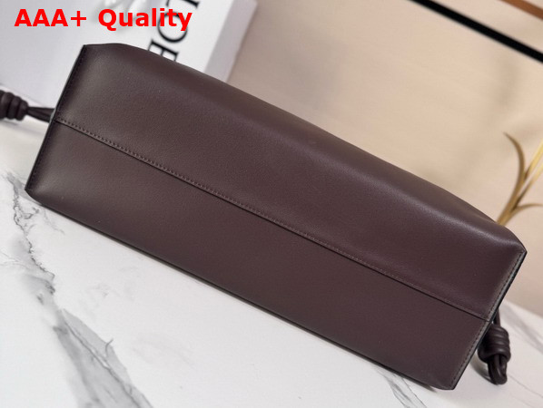 Loewe Large Flamenco Clutch in Chocolate Nappa Calfskin Replica
