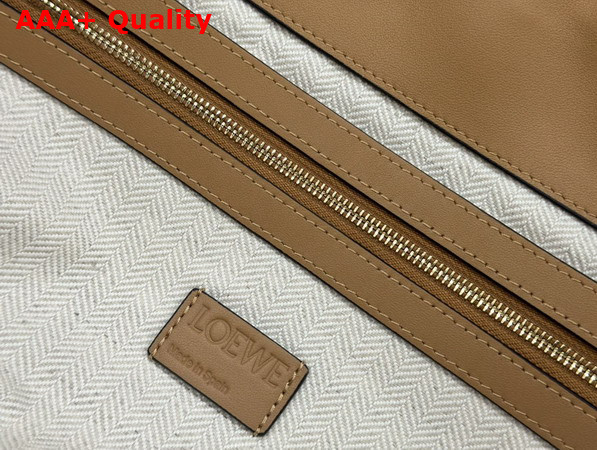 Loewe Large Flamenco Clutch in Ochre Nappa Calfskin Replica