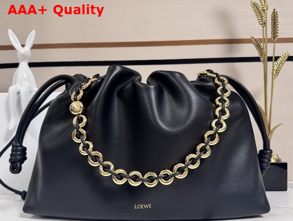 Loewe Large Flamenco Purse in Black Mellow Nappa Lambskin Replica