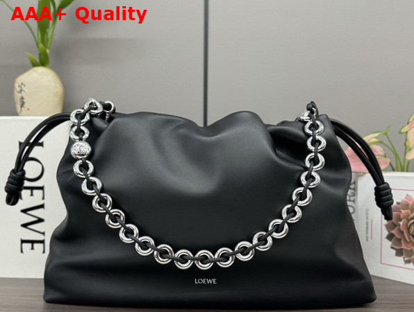 Loewe Large Flamenco Purse in Black Mellow Nappa Lambskin Replica