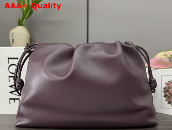 Loewe Large Flamenco Purse in Dark Burgundy Mellow Nappa Lambskin Replica