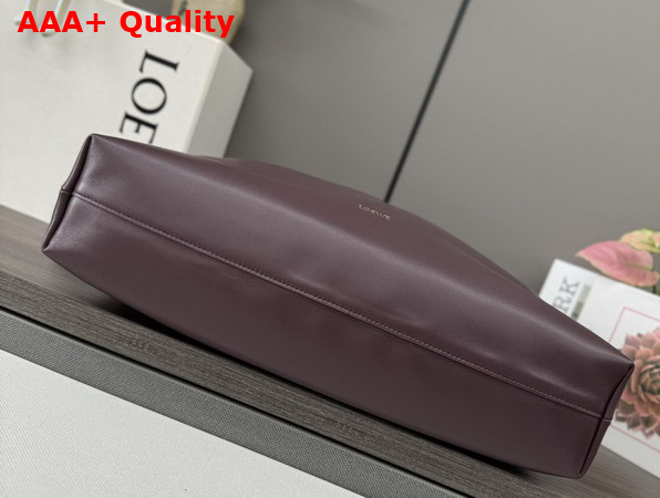 Loewe Large Flamenco Purse in Dark Burgundy Mellow Nappa Lambskin Replica